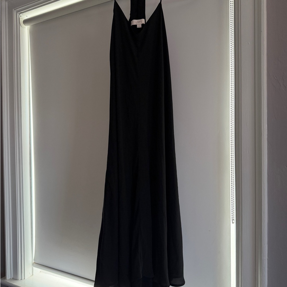 Elegant Black Halter Dress